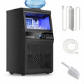 Commercial Ice Maker Machine 80Lbs/24H Dual Water Inlet Black