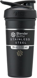 Sport Flip Stainless Steel Shaker Bottle 24 oz Black