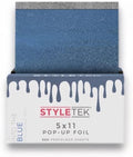 Blue 5x11 Pop-Up Foil, Alluminum Foil Sheets, 500 per, Heavy Emboss