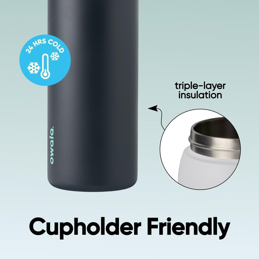 FreeSip Stainless Steel Water Bottle 32 oz Foggy Tide