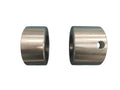 2pcs 60mm Weld-On Bucket Pin Bushings, Hardened Steel Bucket Ears Repair Kit Fits CAT 312 Komatsu PC120 John Deere 130 Excavator