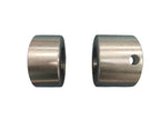 2pcs 60mm Weld-On Bucket Pin Bushings, Hardened Steel Bucket Ears Repair Kit Fits CAT 312 Komatsu PC120 John Deere 130 Excavator