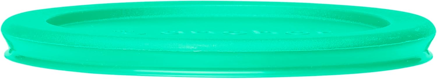 2 Cup Glass Storage Containers with Lids, Set of 4 Glass Food Storage Containers with Mint SnugFit Lids