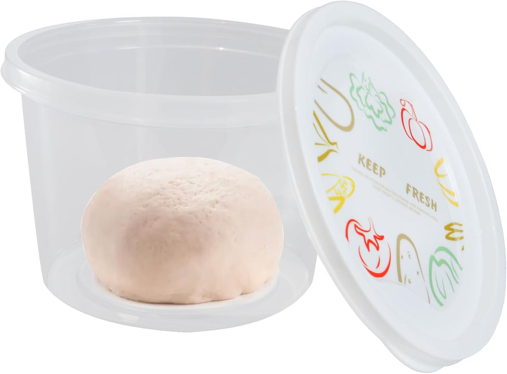 Stackable Pizza Dough Proofing Boxes Dough Proofing Container with Lid 1100ml portion (3)