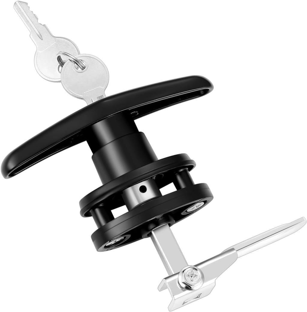 Truck Cap Latch T Handle Lock Matching Set Truck Cap Topper Camper Shell T-Handle Lock Complete Set Key Alike(Left &
