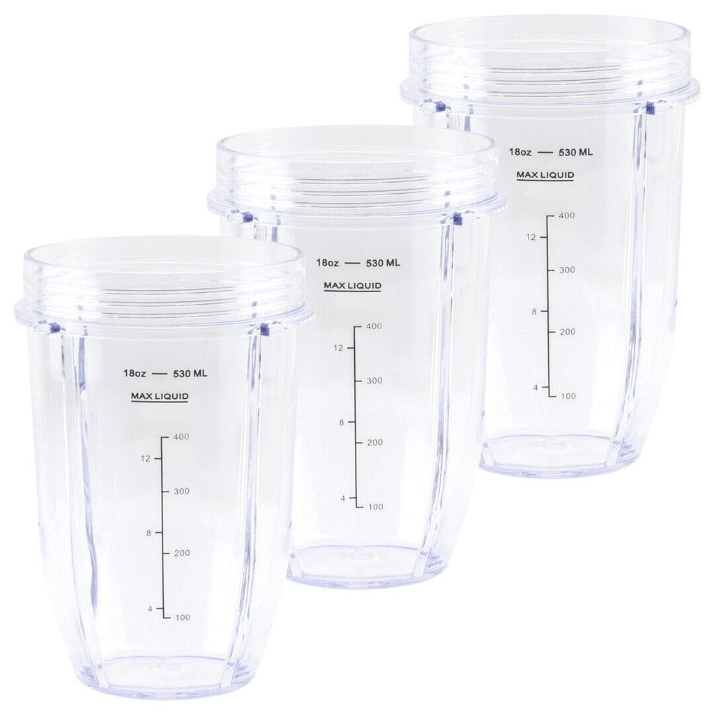 For 3 Pack 18 oz Cup Replacement Part for Nutri Ninja