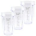 For 3 Pack 18 oz Cup Replacement Part for Nutri Ninja