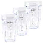 For 3 Pack 18 oz Cup Replacement Part for Nutri Ninja