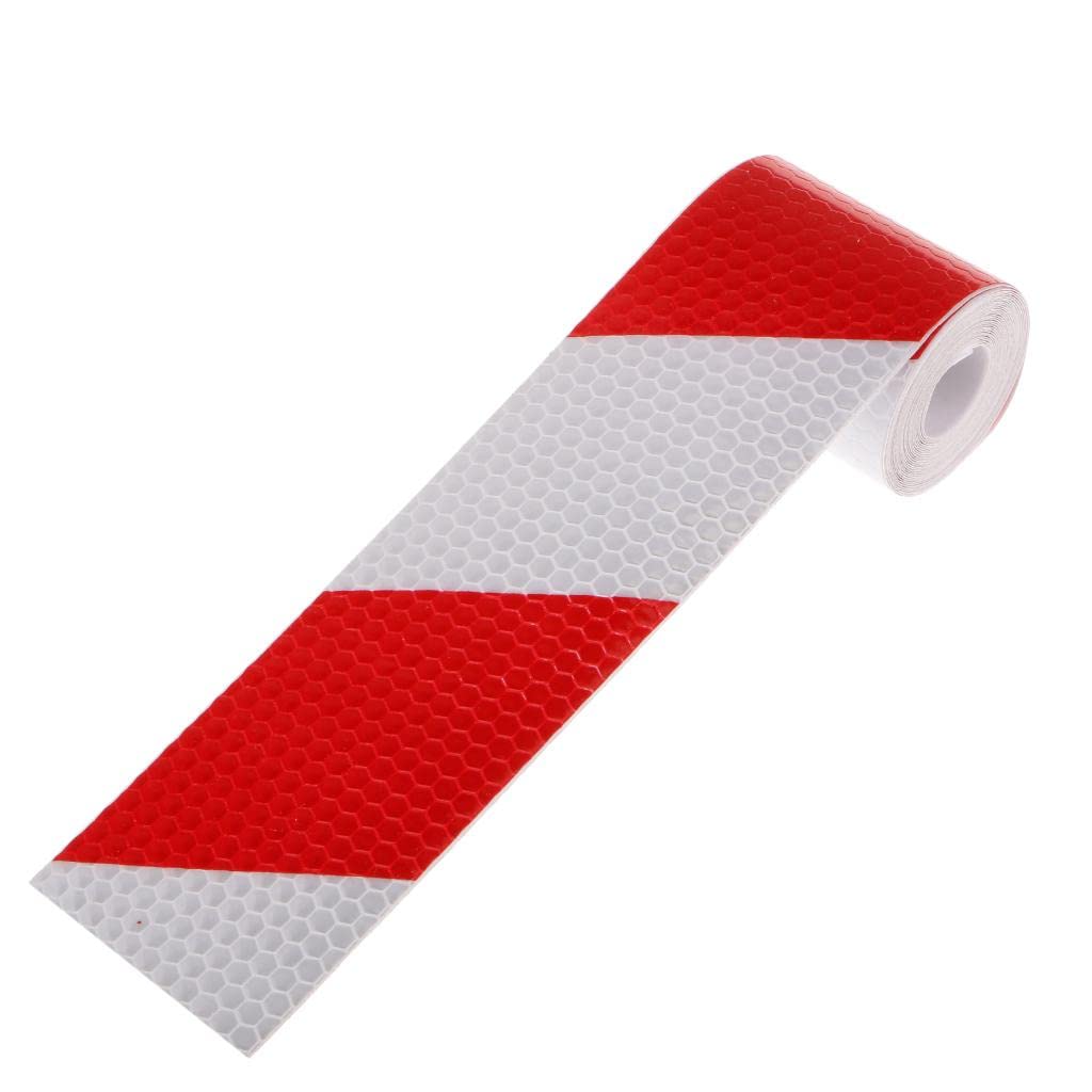 Red White Reflective Tape, Honeycomb