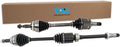 TRQ Front 2 Piece CV Axle Shaft Assembly Set