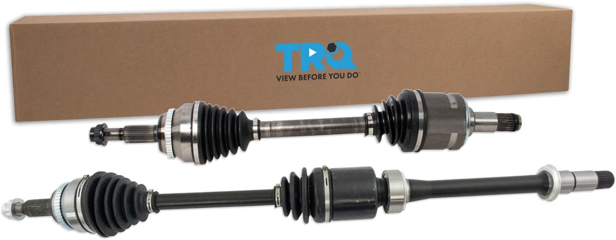 TRQ Front 2 Piece CV Axle Shaft Assembly Set