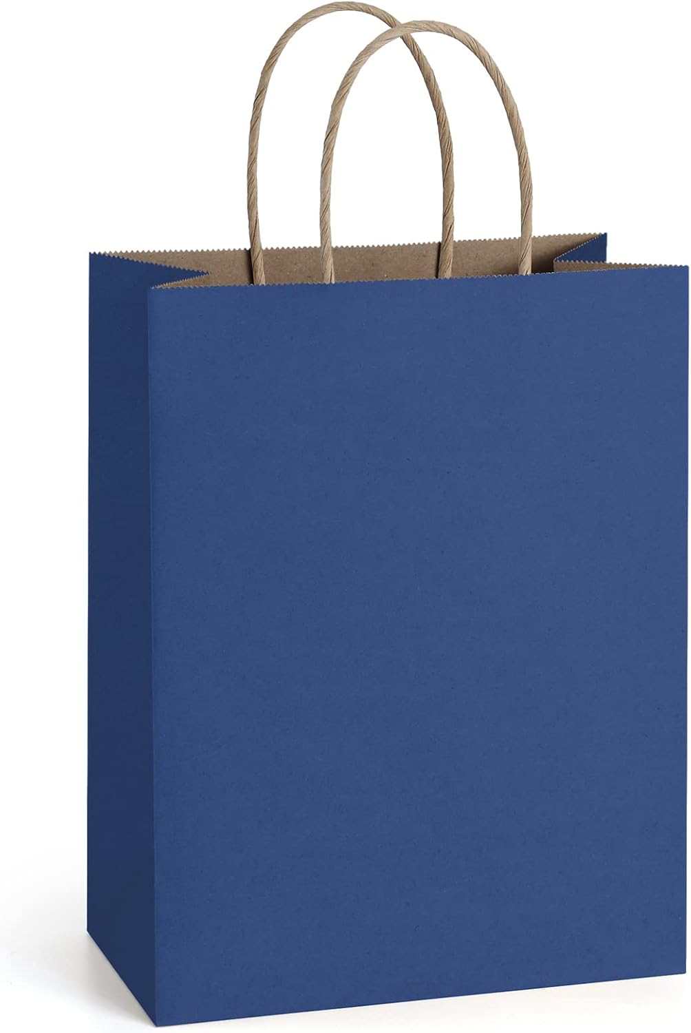 Gift Bags with Handles 8x4.25x10.5 Inch Navy Blue 25 Pack