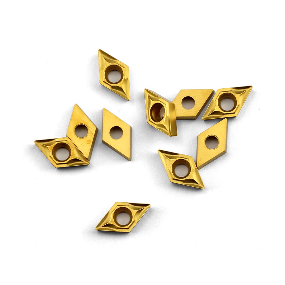 OSCARBIDE Carbide Inserts DCMT070204/DCMT21.51 Turning Inserts 10Pcs