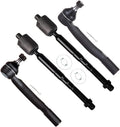 SCITOO 4Pcs Front Suspension Kit Inner Tie Rod End Outer Tie Rod End Fit 2007-2012 For Lexus For Es350 2005-2012 For Toyota For Avalon 2007-2011 For Toyota For Camry