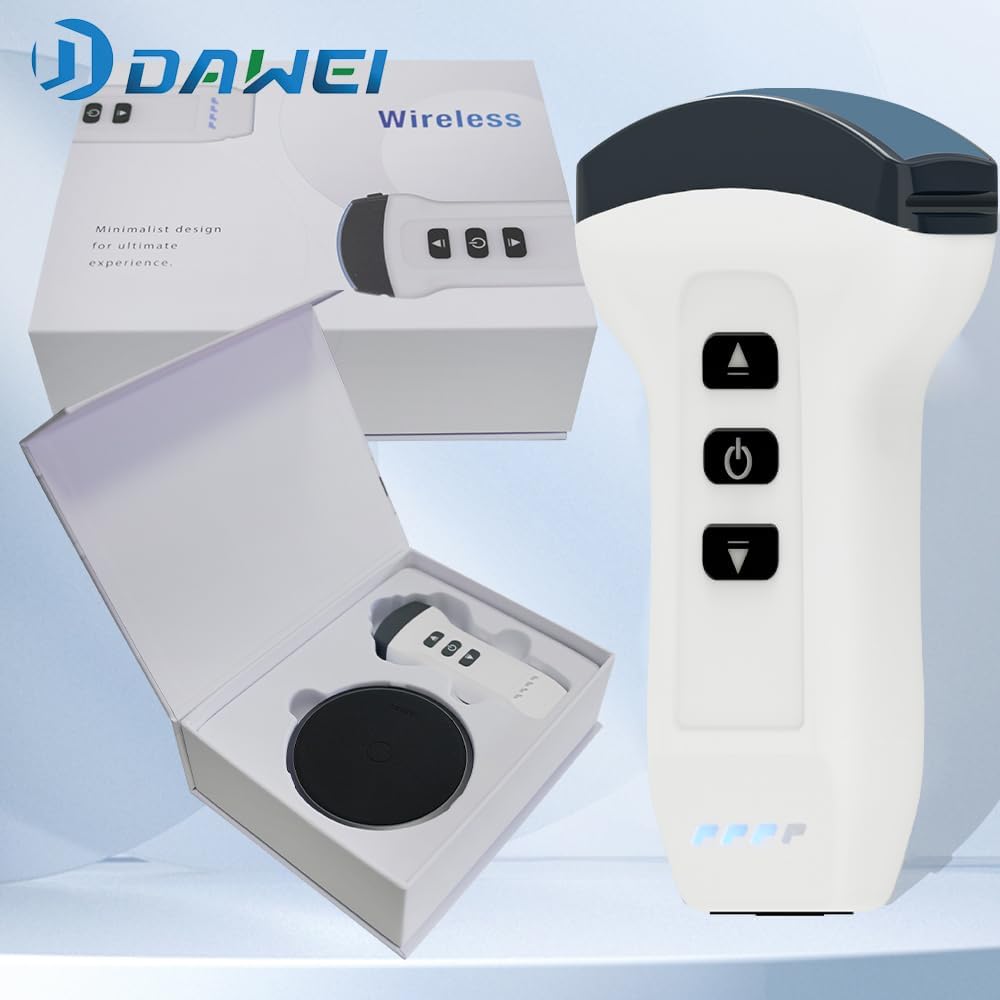Convex Probe Veterinary Color Doppler Ultrasound Machine, Wireless Handheld Scanner for Pregnancy & Organ Exam in Dog