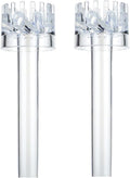 2-Pieces Self-Rotating Aquarium Surface Skimmer Accessories, Acrylic Oil Film Remover with Fine Filter Screen for