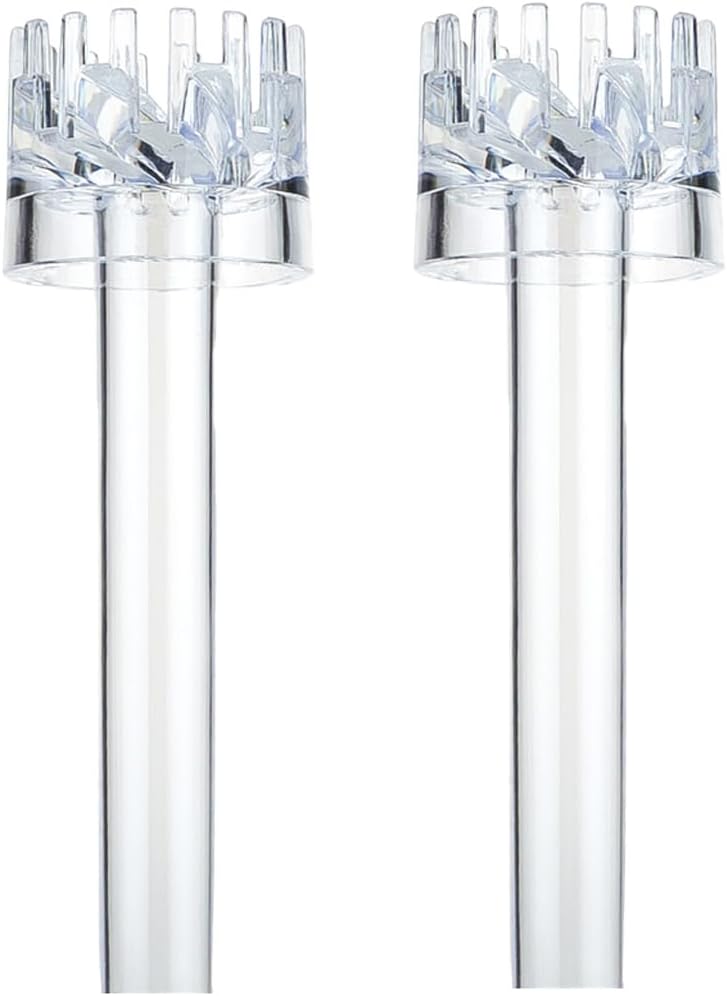 2-Pieces Self-Rotating Aquarium Surface Skimmer Accessories, Acrylic Oil Film Remover with Fine Filter Screen for