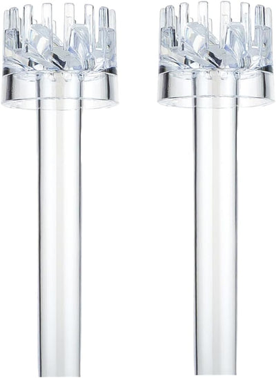 2-Pieces Self-Rotating Aquarium Surface Skimmer Accessories, Acrylic Oil Film Remover with Fine Filter Screen for