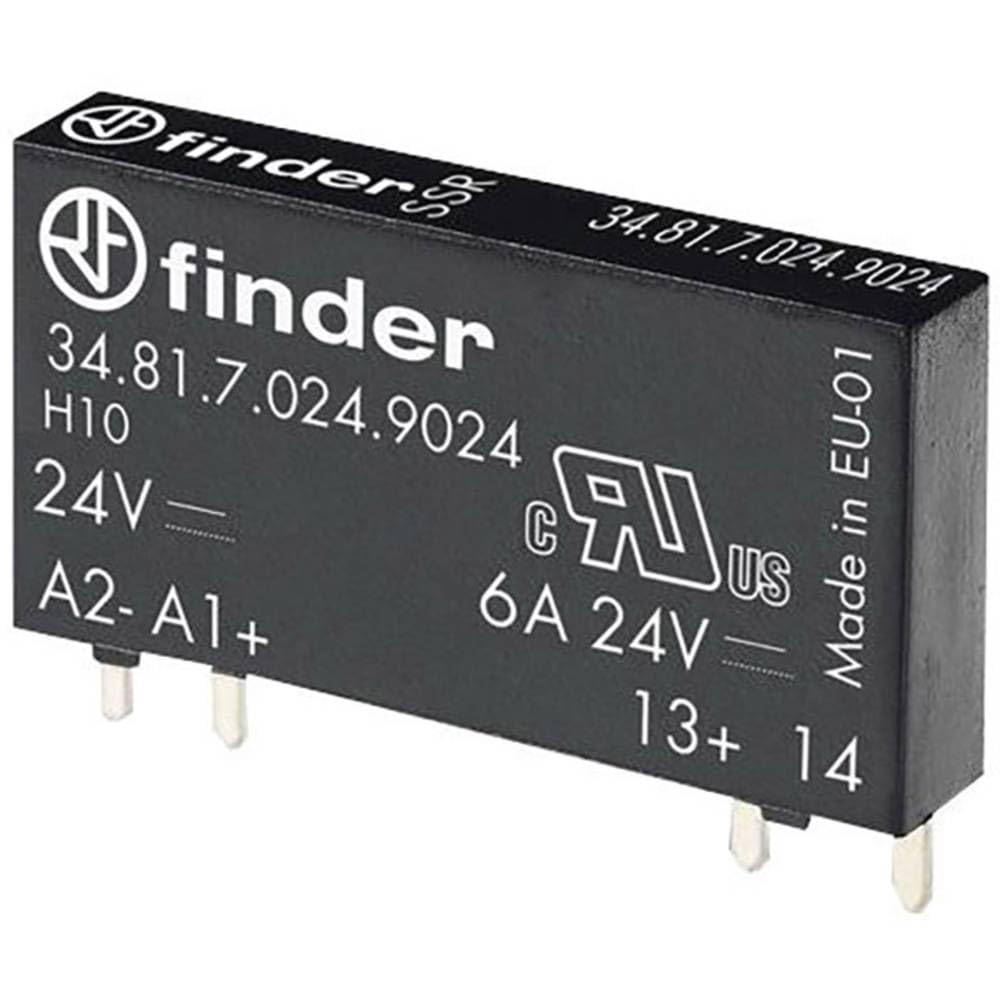 FINDER 34.81.7.060.9024 1.5-24 V DC Output, 60V DC Input, Solid State PCB/Plug-in Relay, SPST-NO 2A