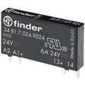 FINDER 34.81.7.060.9024 1.5-24 V DC Output, 60V DC Input, Solid State PCB/Plug-in Relay, SPST-NO 2A