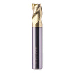 5/16" 3 Flute Solid Carbide Stub Square End Mill for Aluminum - ZrN Coated