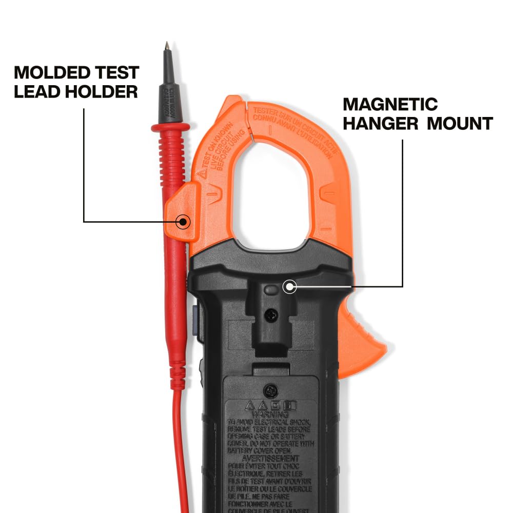 Klein Tools 80197 AC/DC Clamp Meter Kit with Magnetic Hanger Set