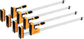 71602-P2, 4PK Woodworking Parallel Clamps 48-Inch | Jaw Bar Clamp Spreader Tool