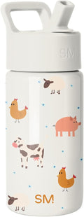 Kids Water Bottle & Toddler Cup | 14oz | Farm Animals | Insulated Stainless Steel Toddler Water Bottle, Kids Tumbler