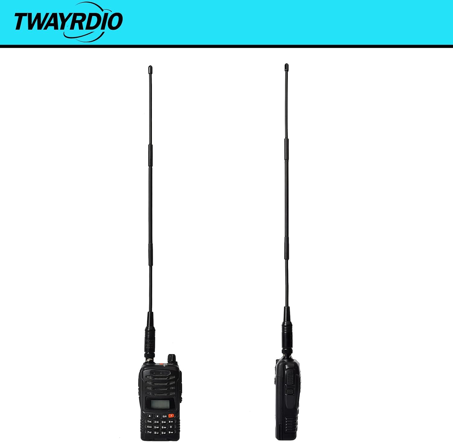 27MHz CB Radio Antenna Whip Handheld BNC Antenna Portable Replacement Compatible with Midland 75-822 75-785 MHS75