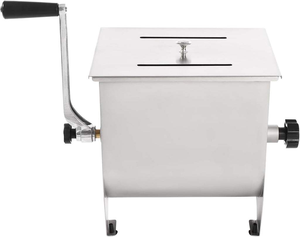 Meat Mixer, Stainless Steel Manual 20 Lbs Load Capacity Mince Machine, Food Chopper With Lid for Mixing Seasonings