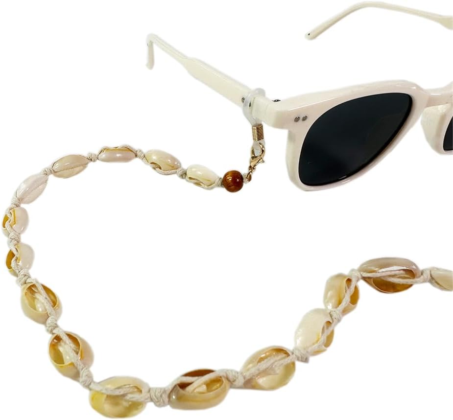Shell Eyeglass Chain sunglasses Holder Chain Women’s sunglasses strap eyewear Reading glass Necklace Lanyard