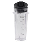 16Oz Replacement Cup Blender Cup Container with Flip Lid Easy Open Close Convenient Drinking Large Capacity Nutri Blender Accessories