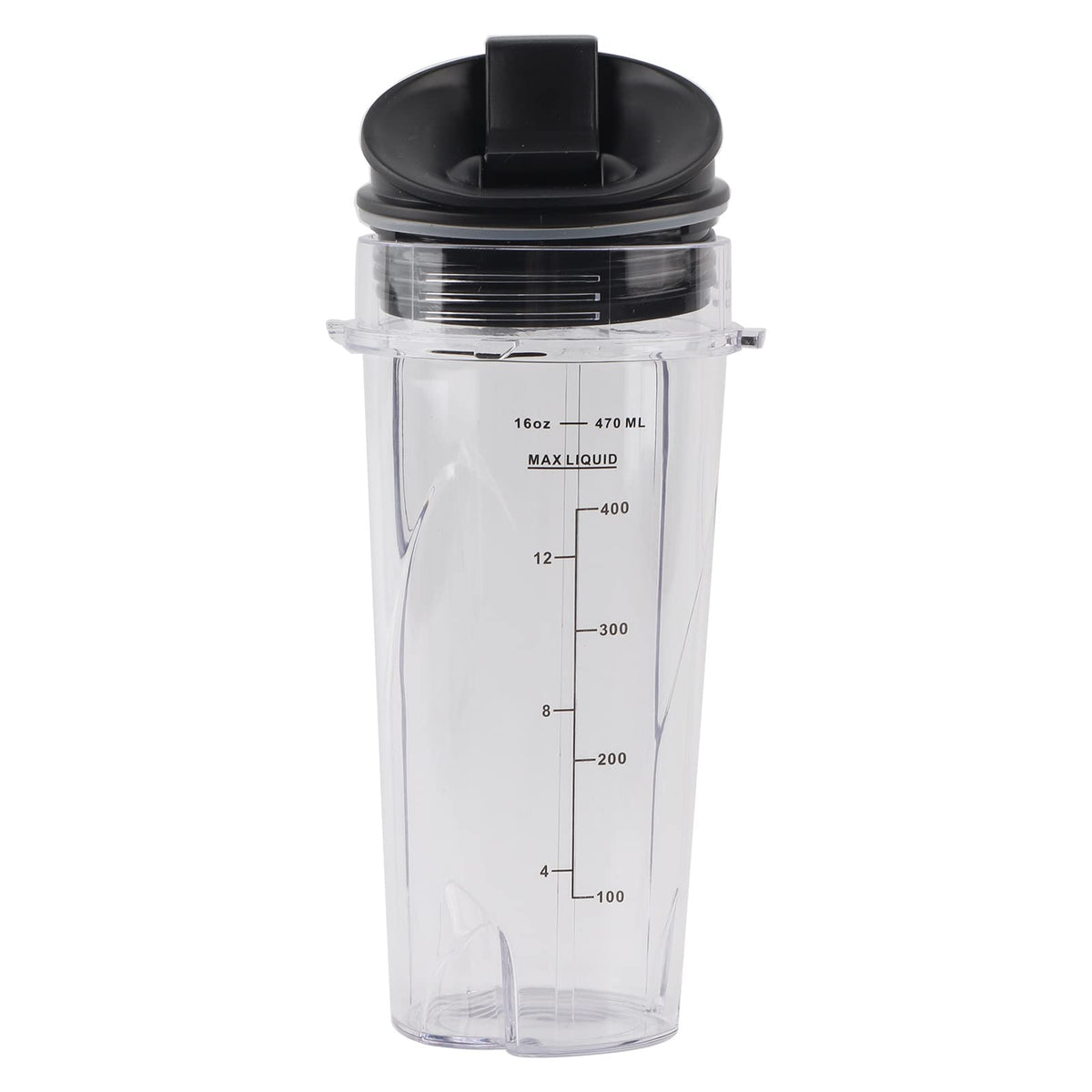 16Oz Replacement Cup Blender Cup Container with Flip Lid Easy Open Close Convenient Drinking Large Capacity Nutri Blender Accessories