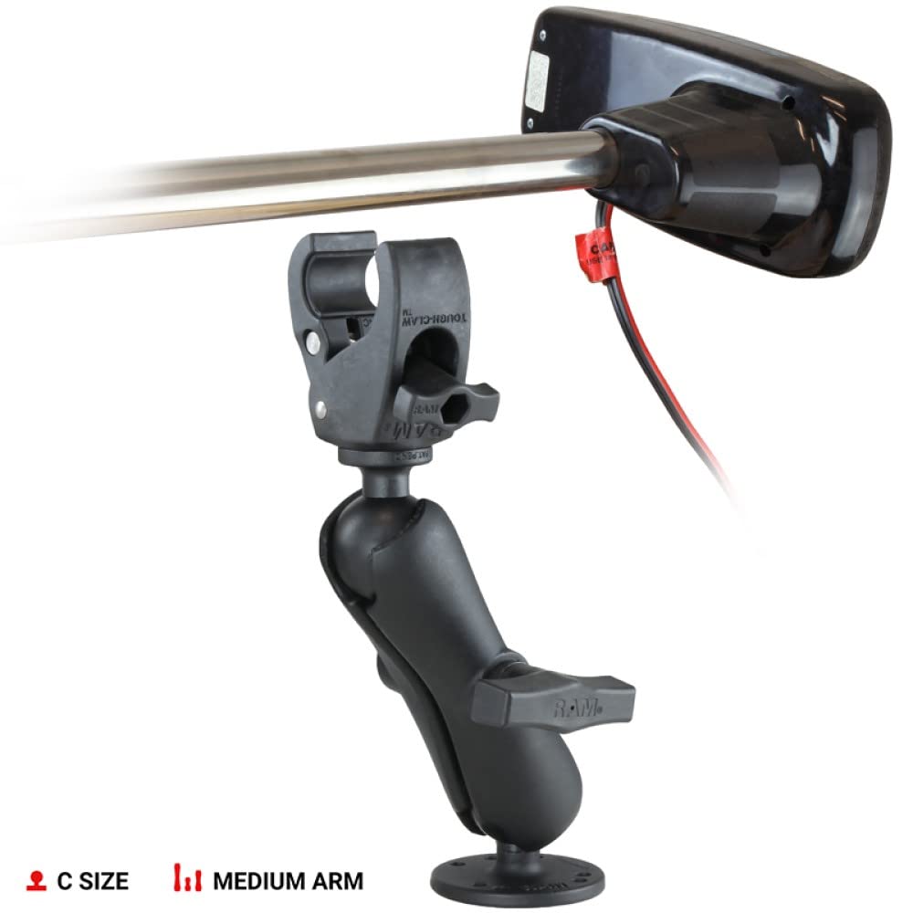 RAM Mounts Trolling Motor Stabilizer with Tough-Claw Rail Mount