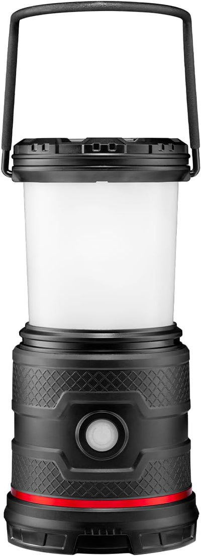 EAL30R 1000 Lumen Rechargeable Emergency Camping Lantern with Warm, Day, Red & Red Flashing Mode, Foldeable Handle
