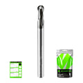4mm Carbide Ball Nose End Mill Bits, 2Flute 4mm Shank Solid Carbide