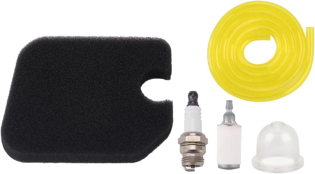 Hipa 753-06954 Air Filter for MTD Troy Bilt TB2044XP TB32EC TB80EC TB21EC TB27BC TB42BC TB2040XP Trimmer Brushcutter Parts with Fuel Line Primer Bulb Spark Plug