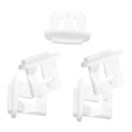5 Pack Dishwasher Rack Slide End Cap Replacement White Plastic