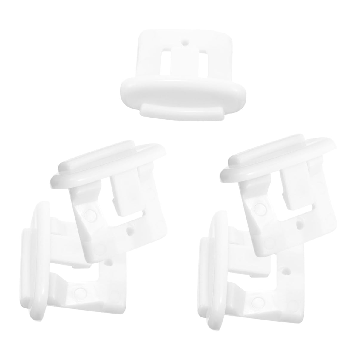 5 Pack Dishwasher Rack Slide End Cap Replacement White Plastic