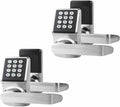 Keyless Entry Door Lock with Handle - Keypad Door Lock with Handle for Front Door, Digital Code Lock with Fob Card