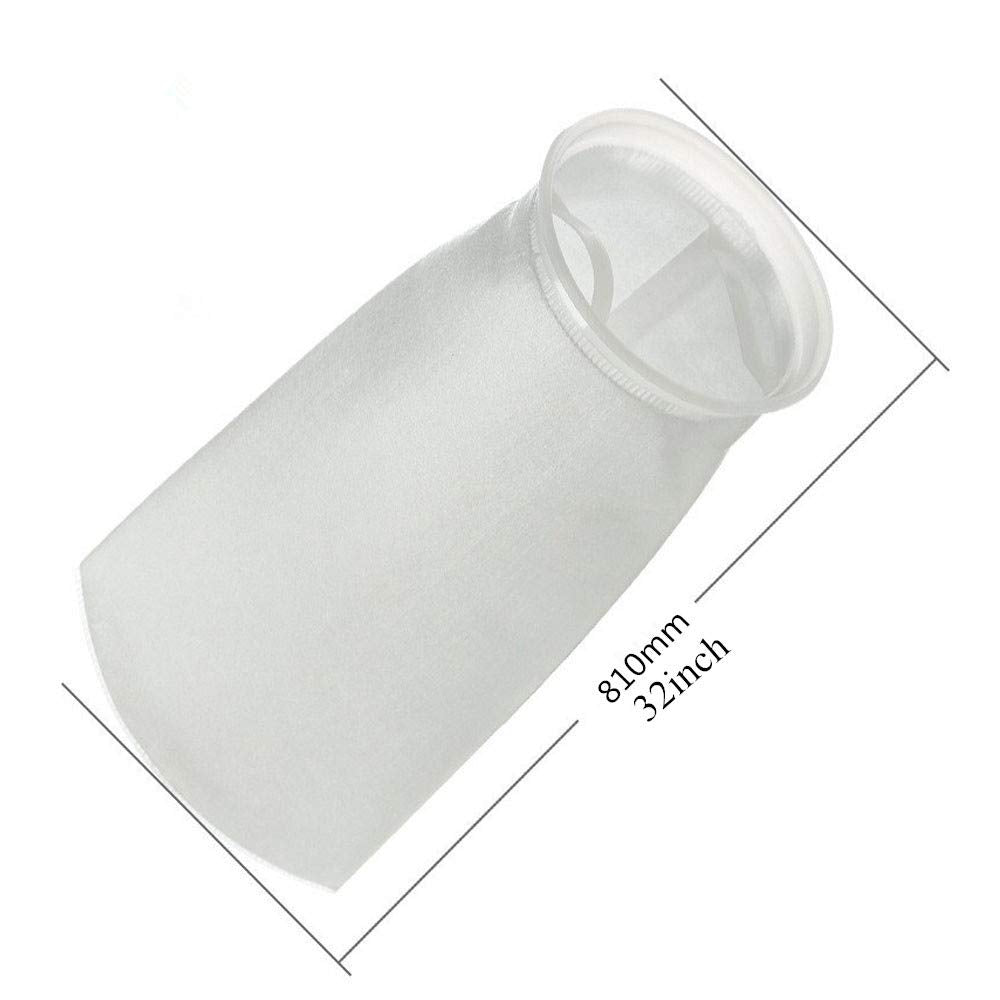 7 Inch Ring by 32 Inch Long Filter Sock Bags - 1 Micron, 5 Micron, 25 Micron, 50 Micron,75 Micron, 100 Micron,150 Micron - Industry,Chemical, Water Liquid Filters -1Pack (50 Micron)