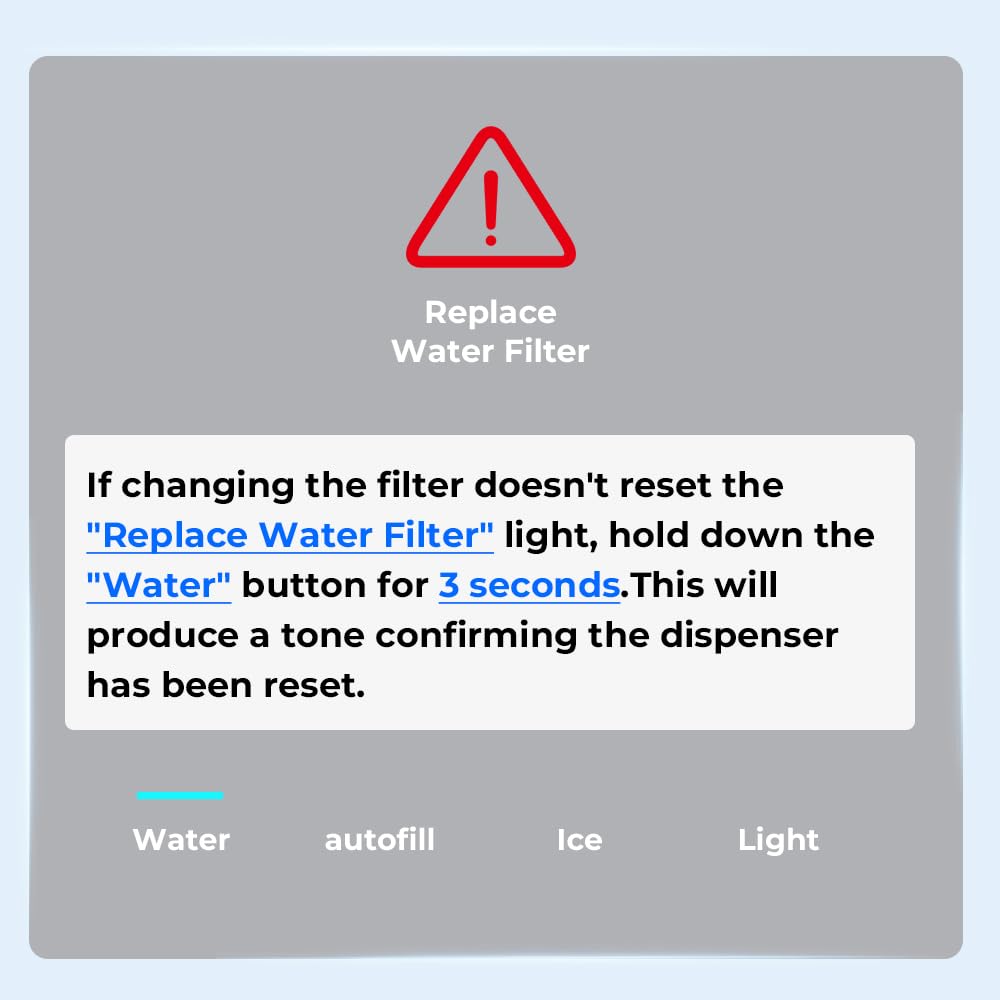 Waterdrop WD-F19C Refrigerator Water Filter Replacement for GE RPWFE