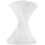 Clear Cable Zip Ties 12 Inch Cehony 500 Pack Plastic White Zip Ties 50lbs