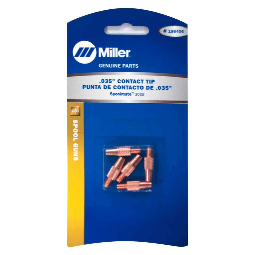 Miller 186406 Contact Tip, .035 M5 X .8mm, 5 pack