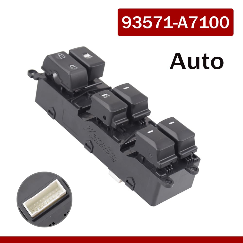 Master Power Window Switch Main Electric Window Lifter Control Switch Regulator Button Replacement for Kia Forte 2014-2018 for Cerato K3 2014-2017