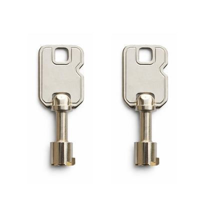2-Pack W10140858 (MX7 / ZB7) Service Panel Keys, Compatible with Greenwald Commercial Washing Machine, for Whirlpool, Maytag, KitchenAid, Jenn-Air, Amana, Magic Chef, Admiral, Norge, Roper, Kenmore