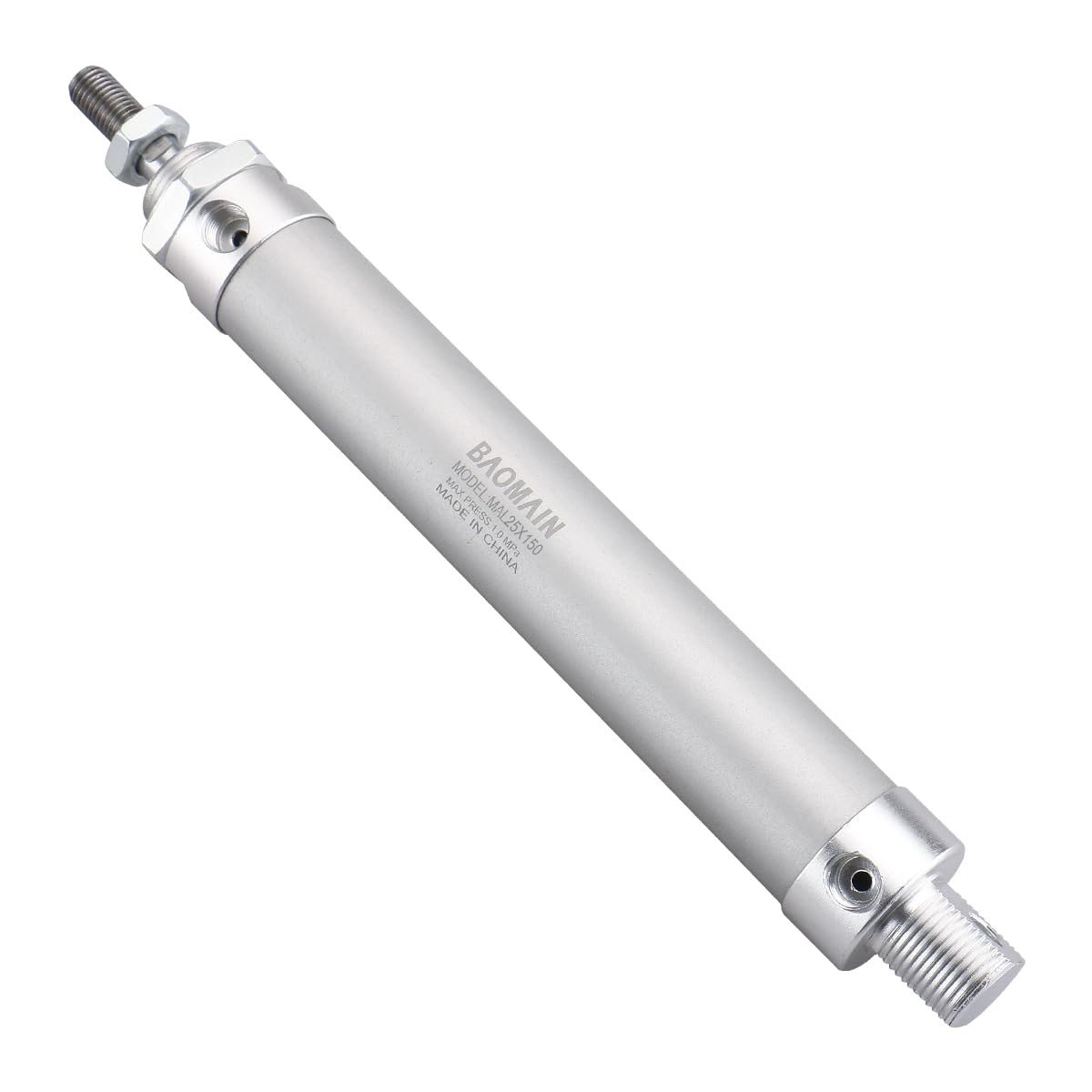 BAOMAIN Mini Pneumatic Air Cylinder 1" Bore 6" Stroke MAL 25x150