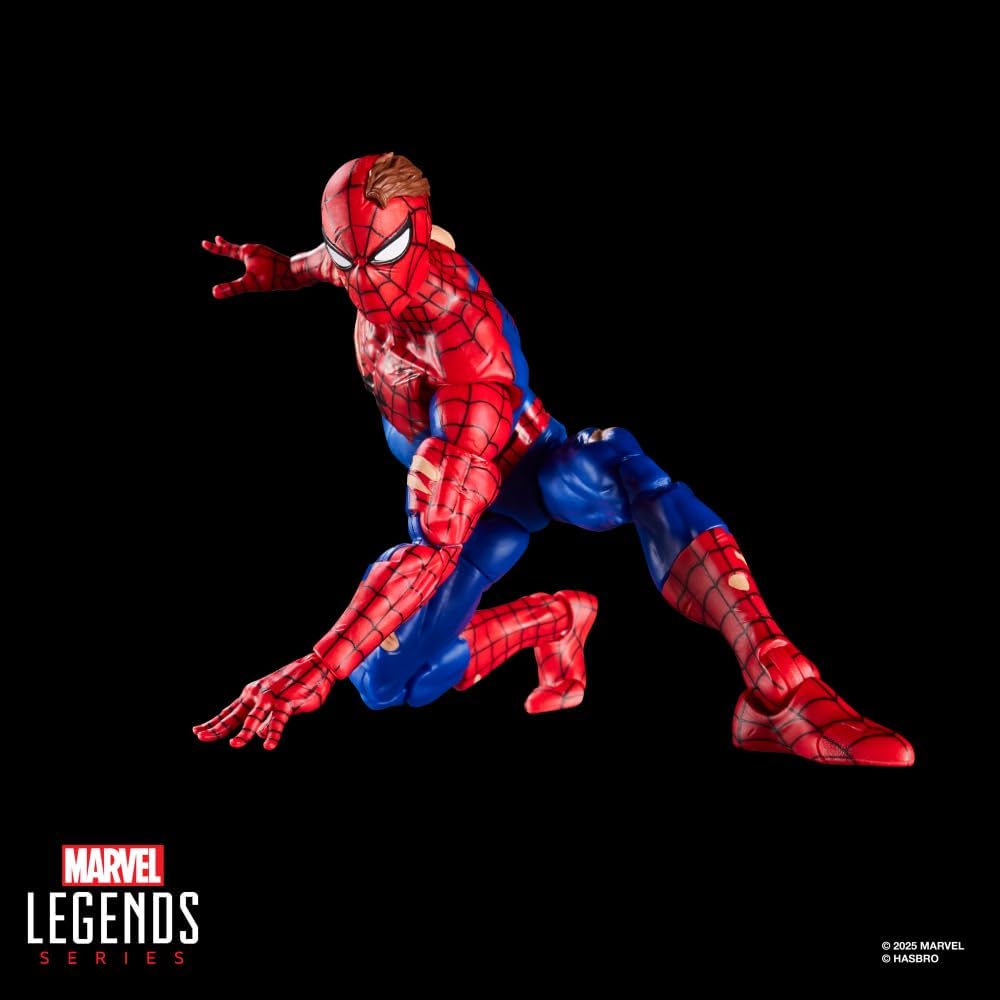 Legends Series Magic: The Gathering Battle-Damaged Spider-Man, 6-Inch Action Figure Toy & Exclusive Foil Collectible