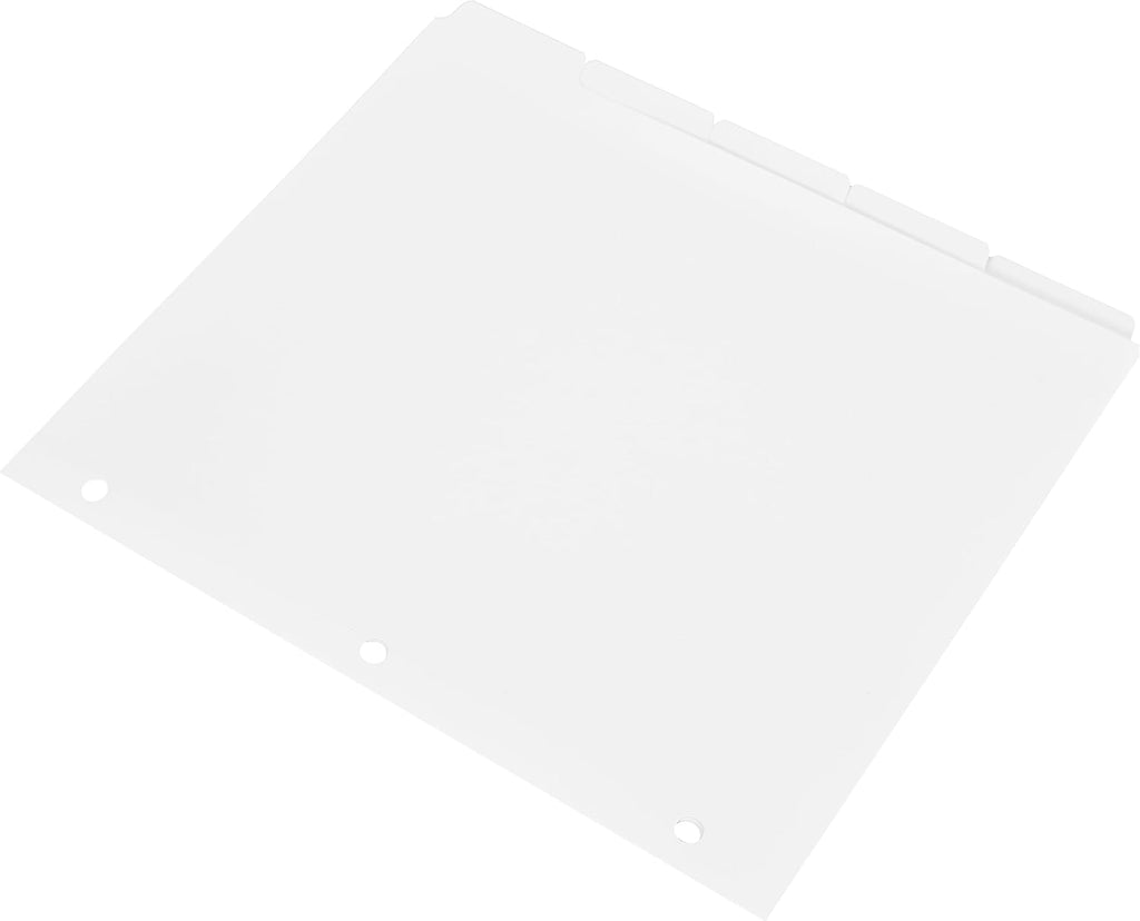 Extra Wide Dividers to Use with Sheet Protectors 9 3/4" Wide - Fits Standard 3 Ring Binders - Made in The USA