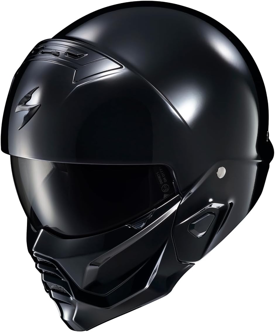 Covert 2 Open Face 3/4 Full Mode Motorcycle Helmet Bluetooth Ready Speaker Pockets Interchangeable Mouth Cover DOT